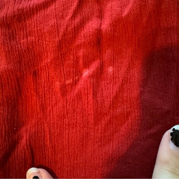 Knox Rose Burgundy Flowy Bohemian Top - Picture 8 of 9